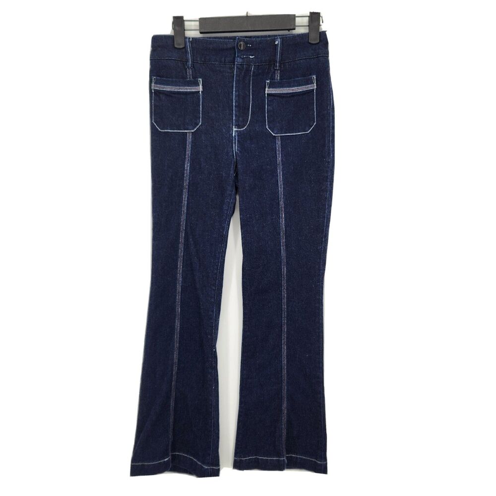 Pilcro and the Letter Press Contrast Stitch High Rise Bootcut Jeans Size 25